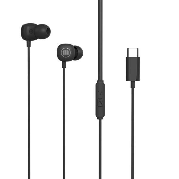 Maxell square+ fülhallgató – Type-c – 120 cm – fekete  52041BK Fülhallgatók