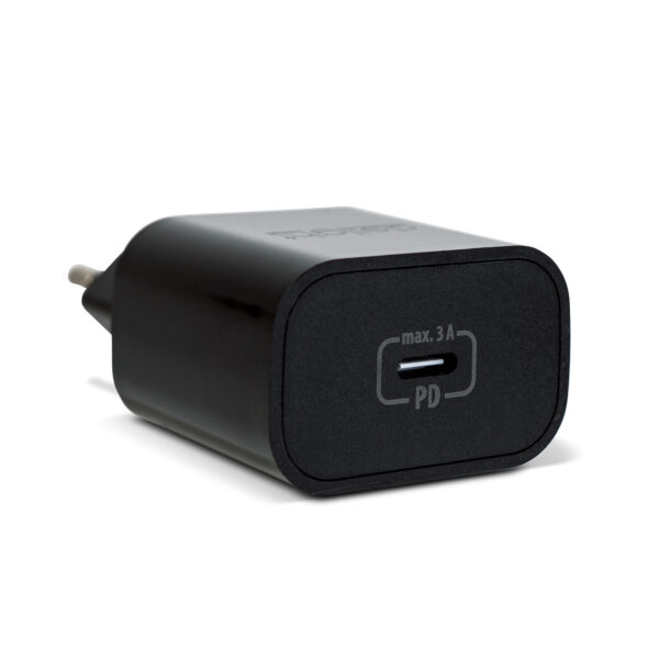Adapter – Type-C – gyorstöltő, PD20W – fekete  55040BK USB töltők