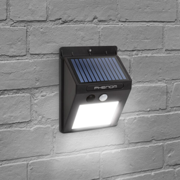 Szolár fali reflektor – 520 SMD LED – 3000 lm – 20W – 4500 mAh – IP65  55291B Szolárok