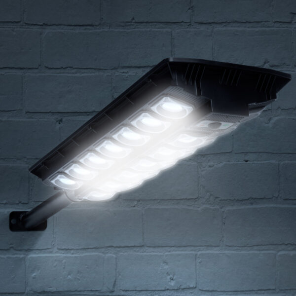 Szolár fali reflektor – 520 SMD LED – 3000 lm – 20W – 4500 mAh – IP65  55291B Szolárok