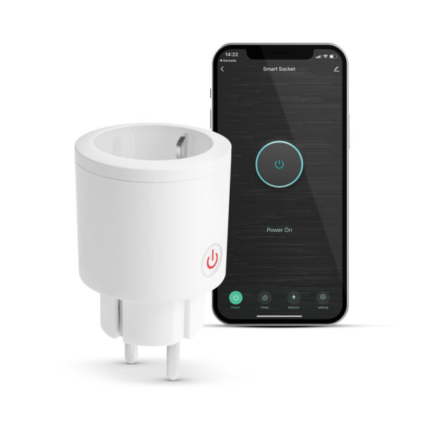 Smart konnektor – fogyasztásmérővel – Amazon Alexa, Google Home, Siri, IFTTT kompatibilitás  55359B Egyéb