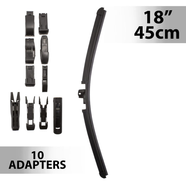 Ablaktörlő 16″/40 cm – 10 db adapterrel  55736N Egyéb