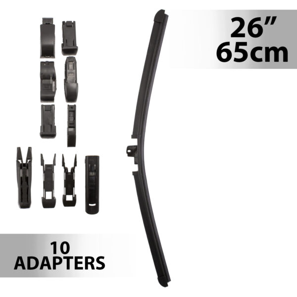 Ablaktörlő 26″/65 cm – 10 db adapterrel  55746N Egyéb