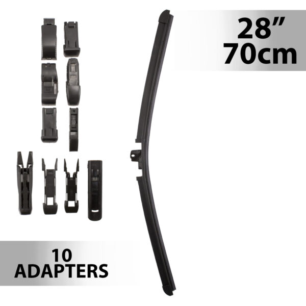 Ablaktörlő 28″/70 cm – 10 db adapterrel  55747N Egyéb