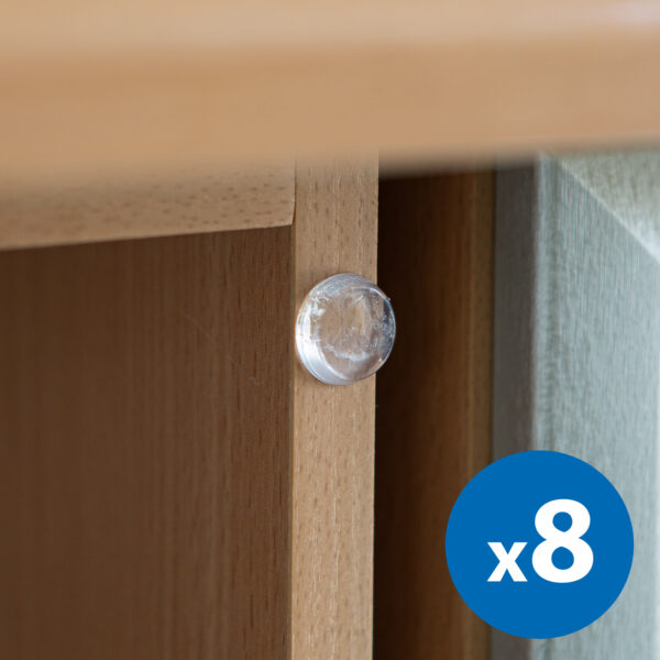 Ajtóütköző szett kilincsre – átlátszó – 4 db / csomag  56191 Egyéb