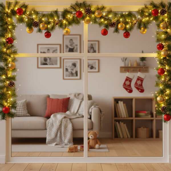 Fenyő girland – zöld – 270 cm – PET  56451 Egyéb