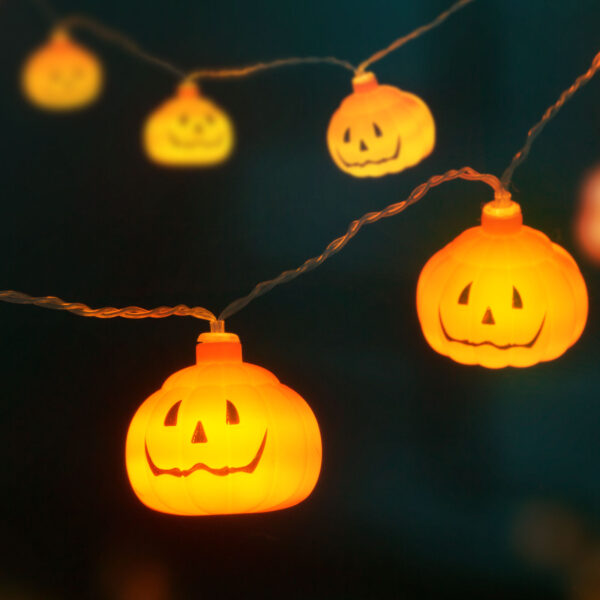 Halloween-i LED-es fényfüzér – szemgolyó – 12 LED – 2 x AA – 1,65 m  56528C Egyéb