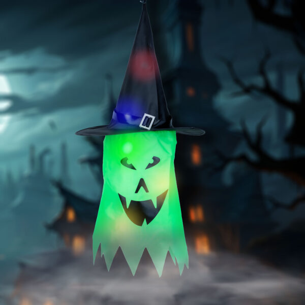 Halloween-i LED dekor – narancs – 3 x AAA – 8 x 12,5 cm  56570A Egyéb