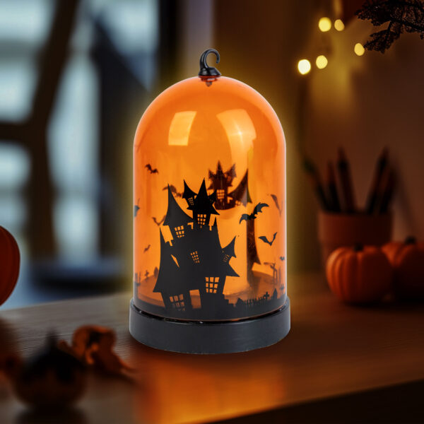 Halloween-i LED dekor – narancs – 3 x AAA – 8 x 12,5 cm  56570A Egyéb