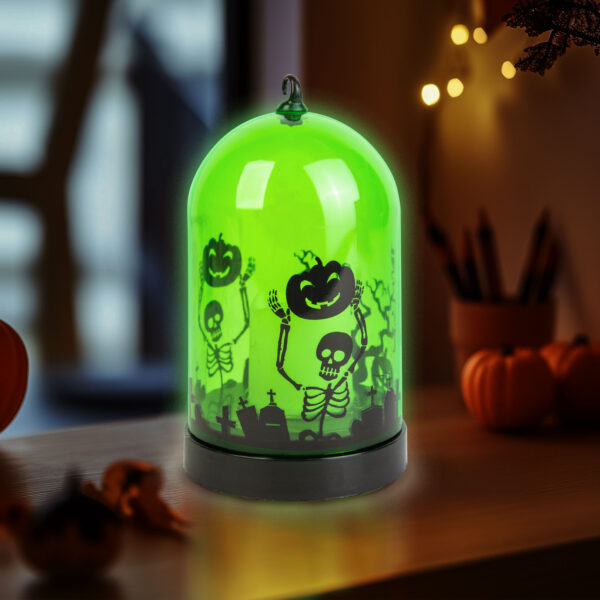 Halloween-i LED dekor – zöld – 3 x AAA – 8 x 12,5 cm  56570B Egyéb