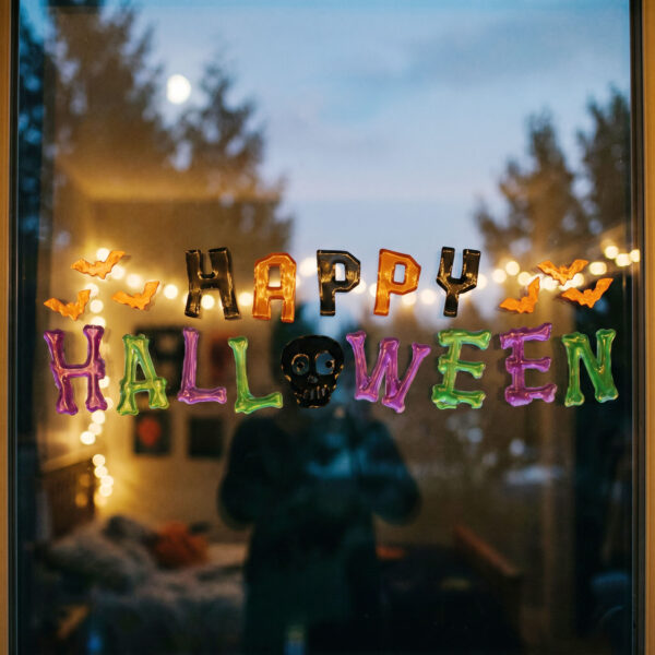 Halloween-i gél ablakmatrica szett – 15 x 25 cm – 3 féle  56612 Dekoráció