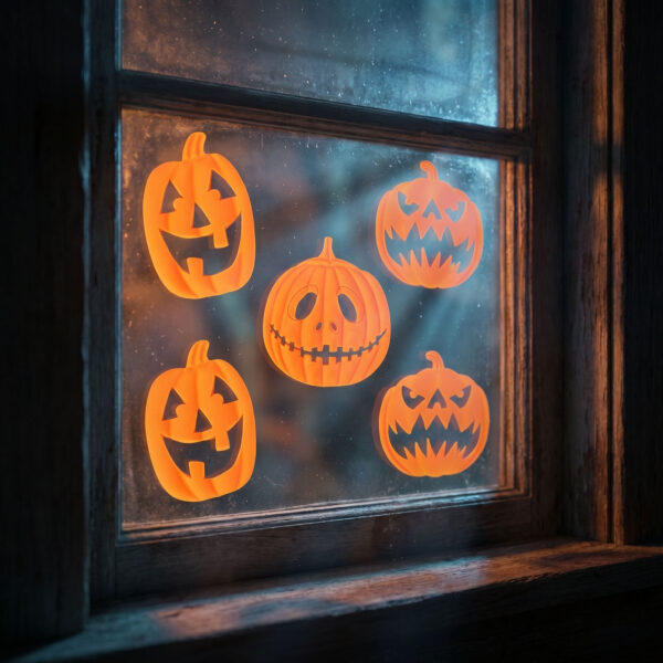 Halloween gél ablakmatrica szett – 50 x 15 cm – 2 féle  56613 Dekoráció