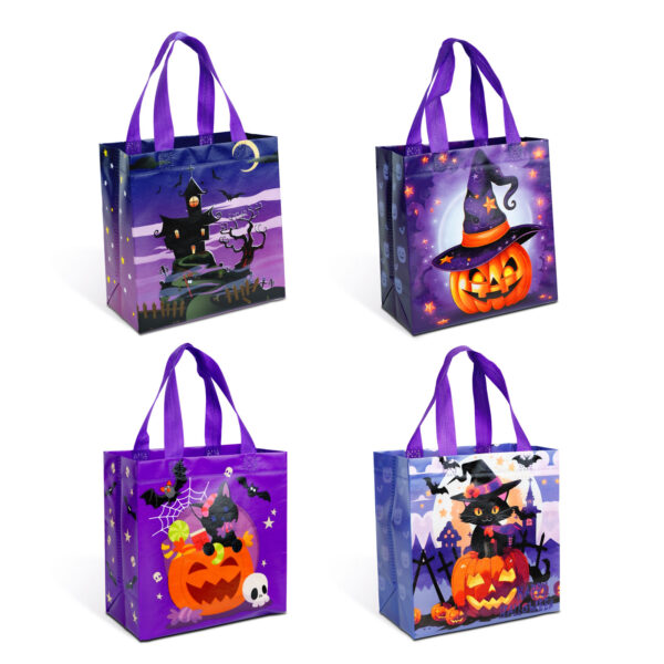 Halloween-i táska – filc díszítéssel – 40 x 30 cm – 3 féle  56624 Dekoráció