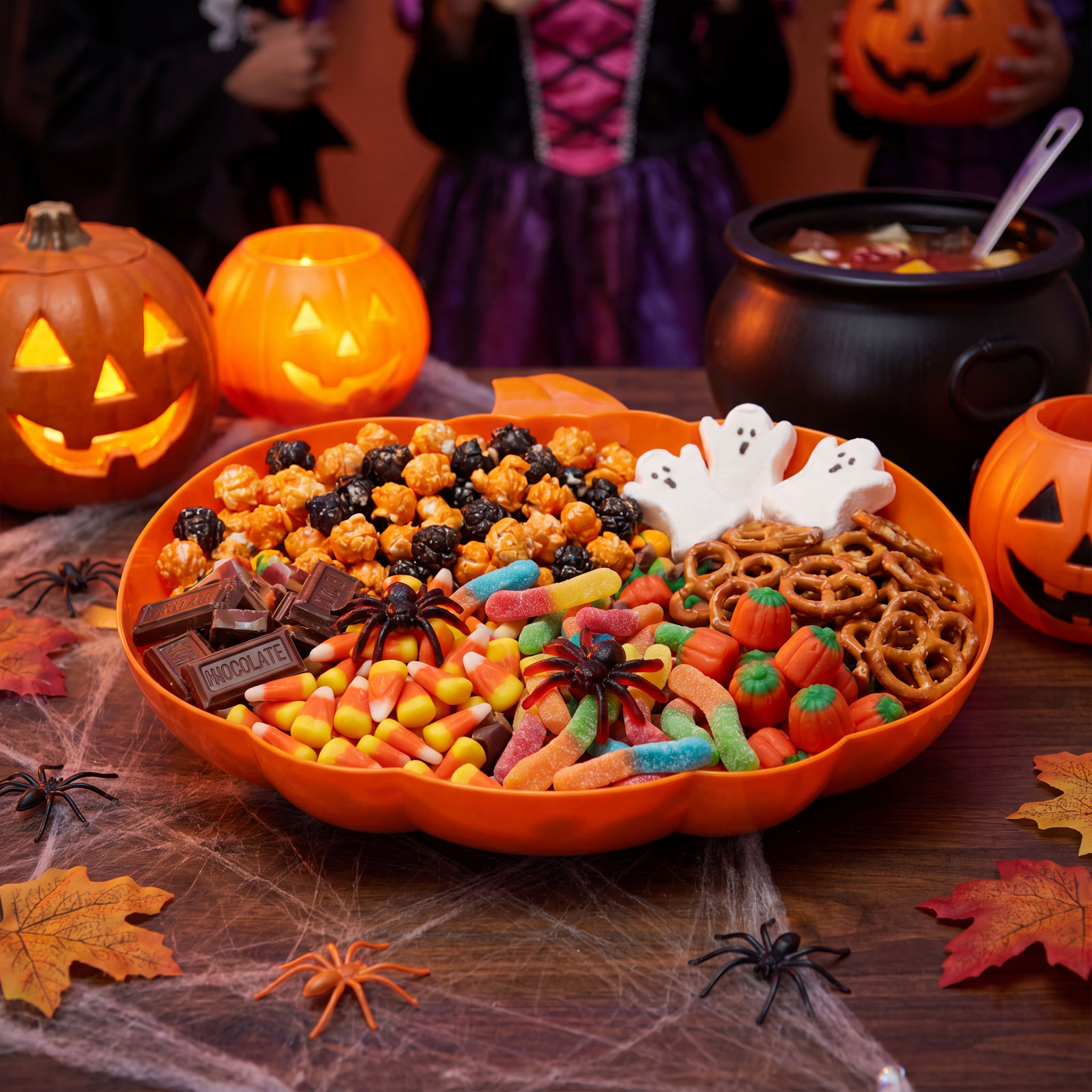 Halloween-i kínálótál – tök – narancssárga – műanyag – 30 x 27 cm 56634 Dekoráció Halloween-i kínálótál – tök – narancssárga – műanyag – 30 x 27 cm 56634 Dekoráció