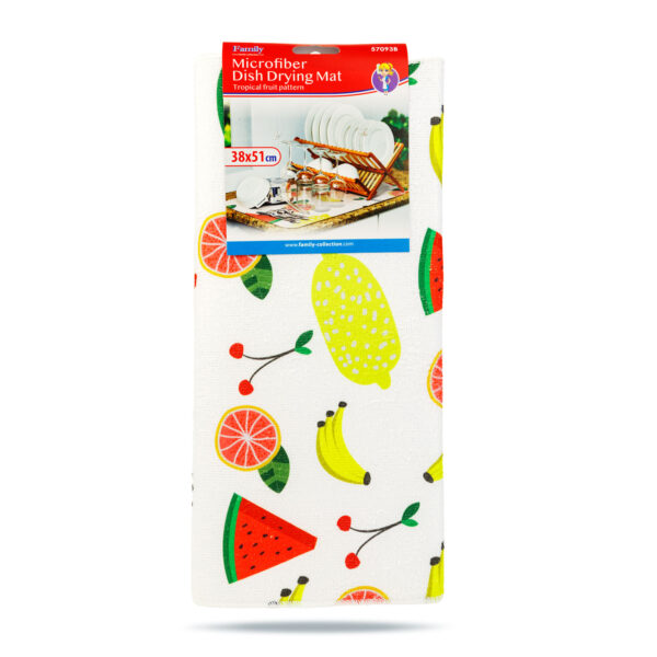 Mikroszálas edényszárító alátét – 38 x 51 cm – déligyümölcs mintás  57093B Egyéb