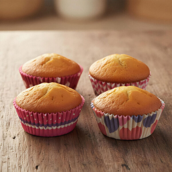Muffin papír szett – kockás – 100 db / csomag  57168S Egyéb