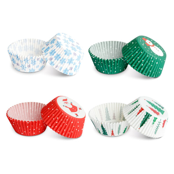 Muffin papír szett – tavaszi 100 db (25 x 4 szín) – 7 x 5 x 3,2 cm  57169A Egyéb