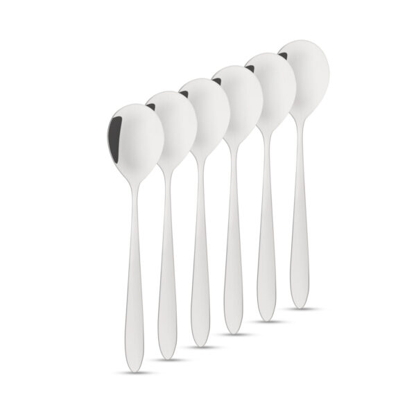 Rozsdamentes acél kávéskanál / latte macchiato kanál – 186 x 30 mm – 6 db / csomag  57578 Egyéb