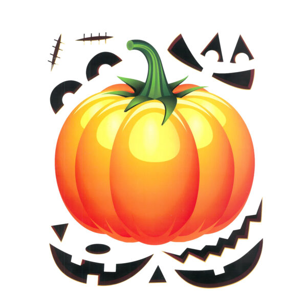 Halloween-i matrica szett – tök – 15 részes  58131C Egyéb