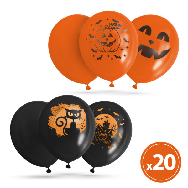 Halloween-i lufi szett – 4 féle – 12 db / csomag  58141 Egyéb