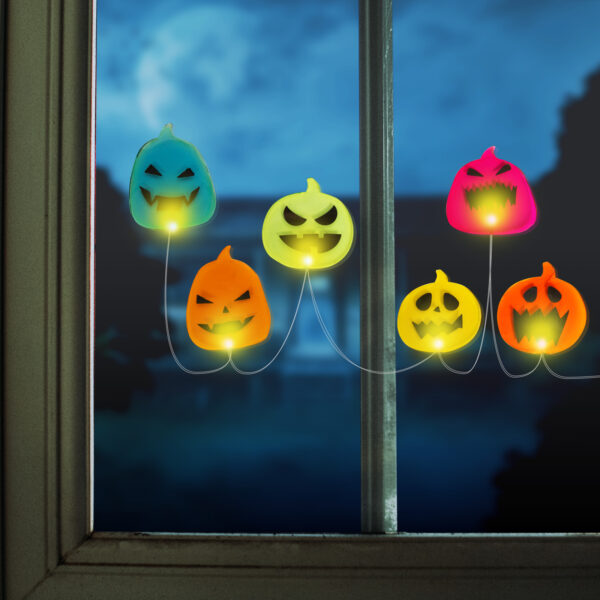 Halloween-i LED ablakdekor – gél – tök – 85 cm 58186B Egyéb Halloween-i LED ablakdekor – gél – tök – 85 cm 58186B Egyéb