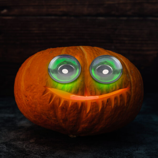 Halloween-i ijesztő szempár – piros LED-es – elemes  58195B Egyéb