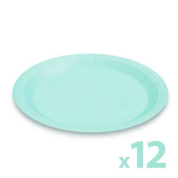 Papírtányér szett – rózsaszín – 23 cm – 12 db / csomag  58235C Egyéb