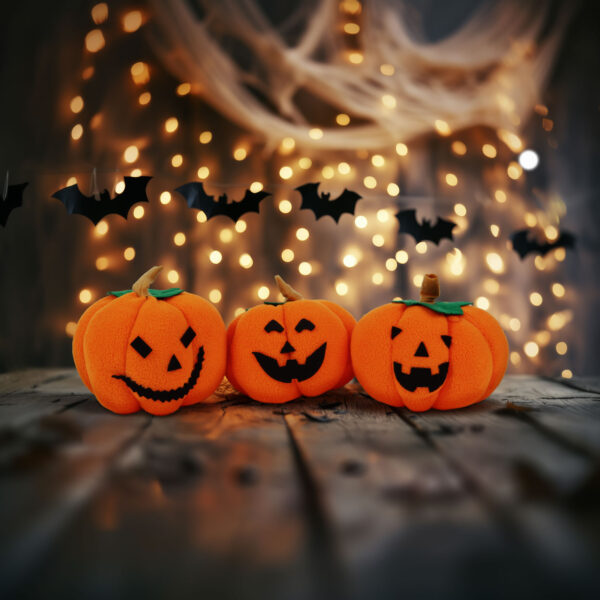 Halloween-i tök dekoráció – 13 x 13 x 14 cm – 3 db / csomag  58339 Egyéb