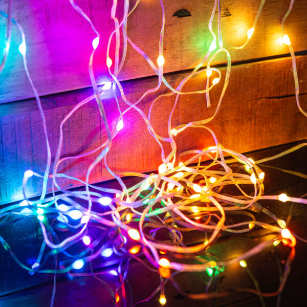Smart fényfüzér – csillag – zene mód – USB – 25 RGB LED – 5 m – Bluetooth  58385 Egyéb