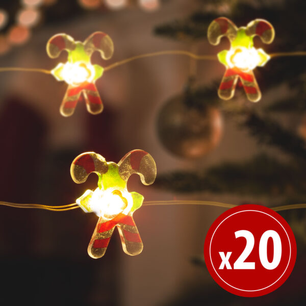 LED fényfüzér – nyuszi – 2 m – 20 LED – 2 x AA  58923C Egyéb