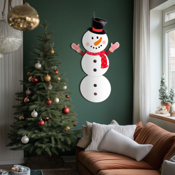 Karácsonyi dekoráció – hóember – papír – 90 cm  58965B Egyéb