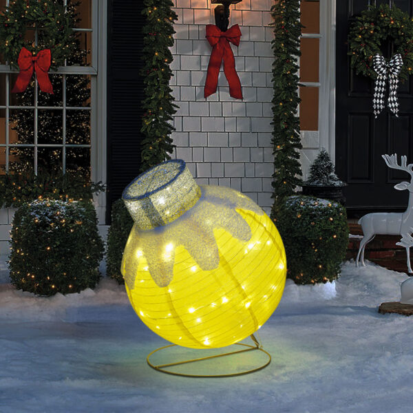 Világító dekoráció – gömbdísz – 60 LED – 60 x 83 cm – zöld – 100-200V AC  59772B Egyéb