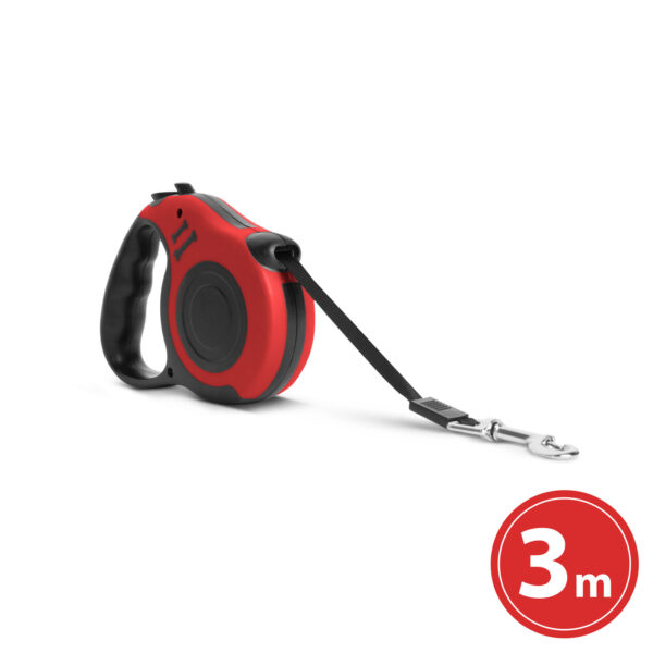 Automata póráz – 3 m – piros  60066C Egyéb