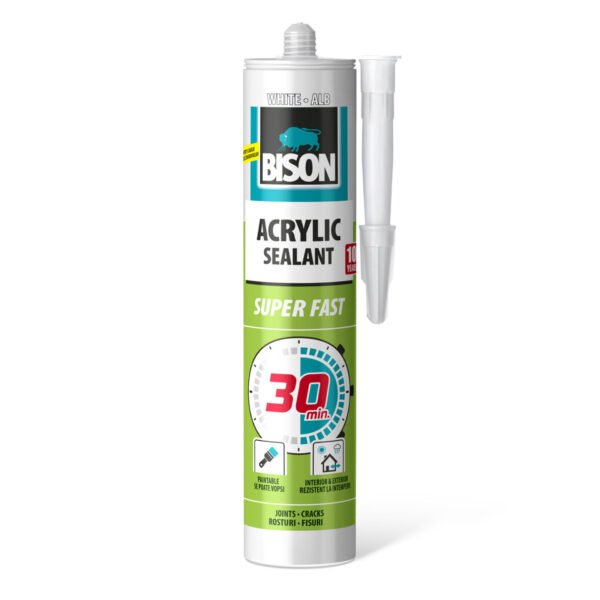 Bison 30 perces akril, fehér, 300ml  B05624 Egyéb