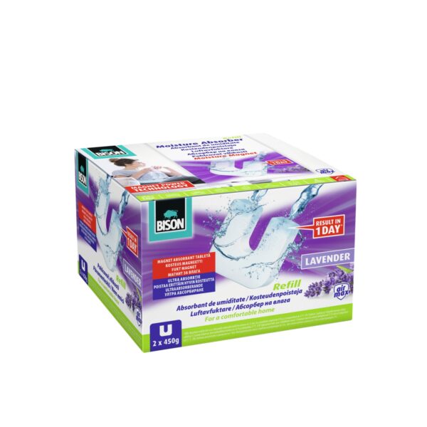 AirMax páramentesítő utántöltő mágnes tabletta, levendula – 2 x 450 g  B13354 Egyéb