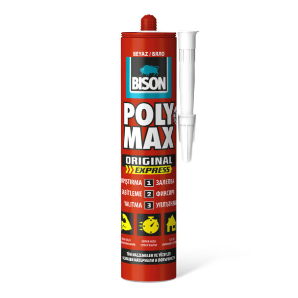 BISON Poly Max expressz fehér tömítő, SM polymer ragasztó, 425g  B14260 Egyéb