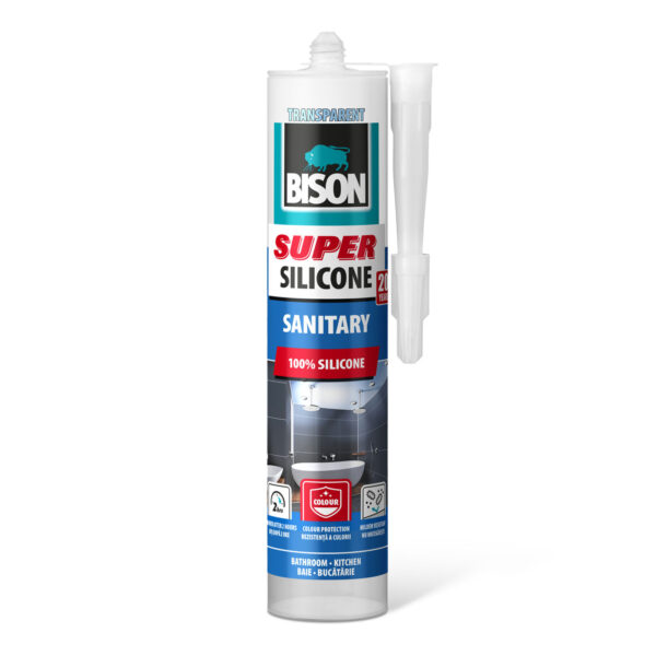 Bison Super szaniter szilikon, átlátszó, 280 ml  B17049 Egyéb