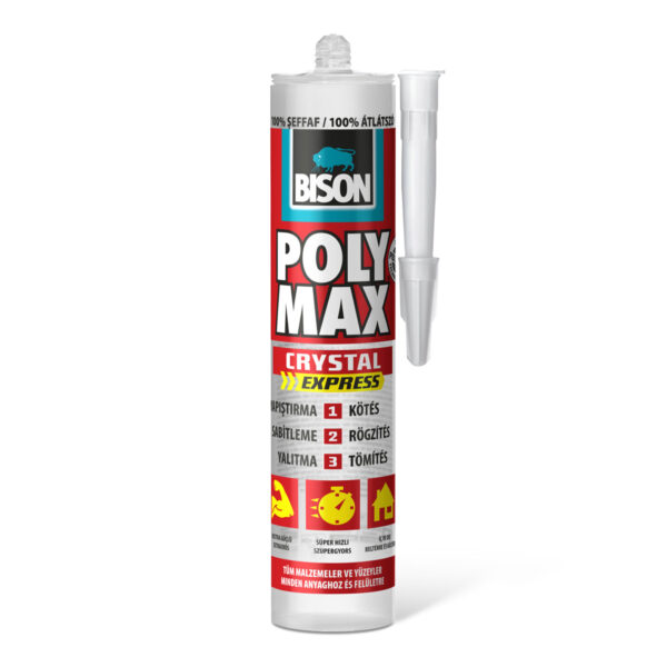 BISON Poly Max kristálytiszta tömítő, SM polymer ragasztó, 300g  B25015 Egyéb