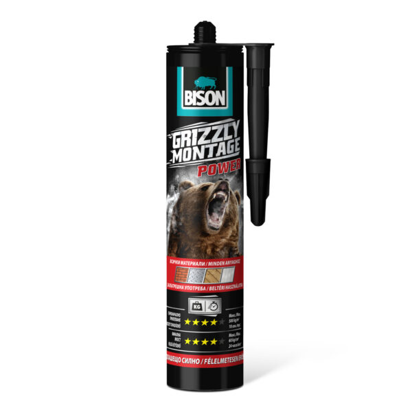 BISON Grizzly erős szerelési ragasztó, 370g  B27447 Egyéb