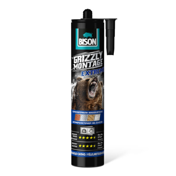 BISON Grizzly extrém erős szerelési ragasztó, 435g  B27449 Egyéb