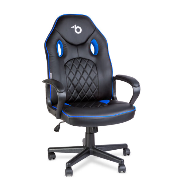 Gamer szék karfával – fekete / kék – 71 x 53 cm / 53 x 47 cm  BMD1116BL Egyéb