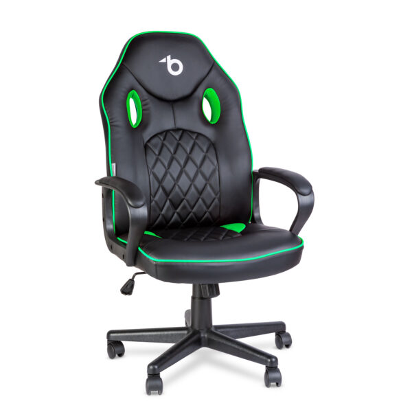 Gamer szék karfával – fekete / zöld – 71 x 53 cm / 53 x 47 cm  BMD1116GR Egyéb