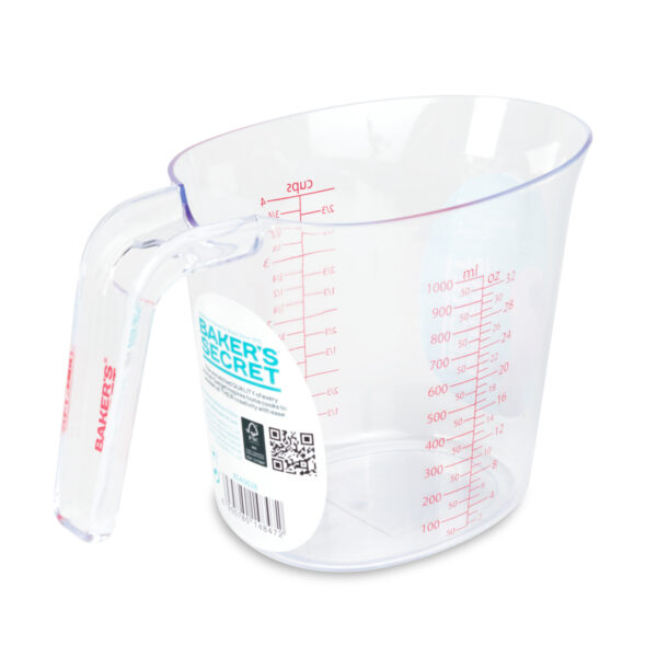 Baker’s Secret mérőpohár – 1000 ml – műanyag – átlátszó  BS40628 Egyéb