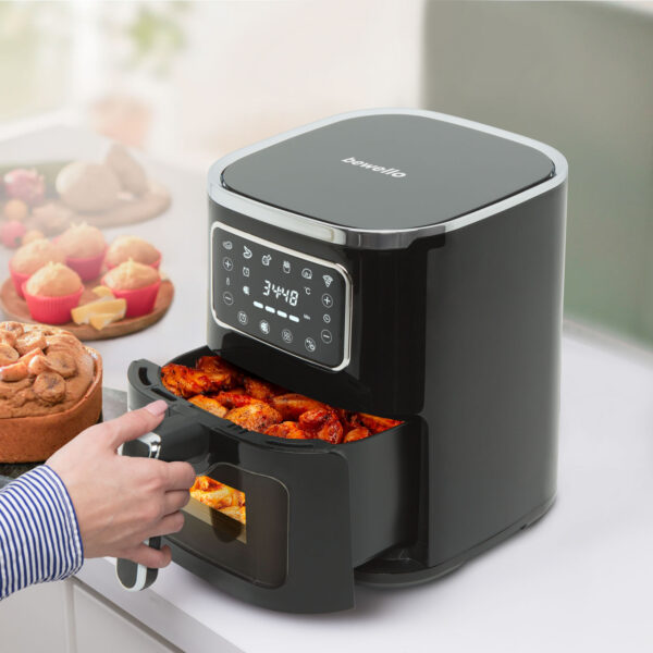 Olaj nélküli fritőz – XXL – alul-felül fűtőszálas – 230V – 7,5L  BW1002C Egyéb