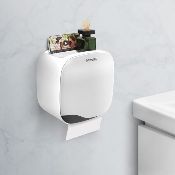 WC-papír tartó szekrény – fehér – 200 x 130 x 205 mm  BW3003 Egyéb