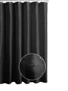 Textil zuhanyfüggöny, Fekete, 180×200 cm Fürdőszobai kiegészítők
