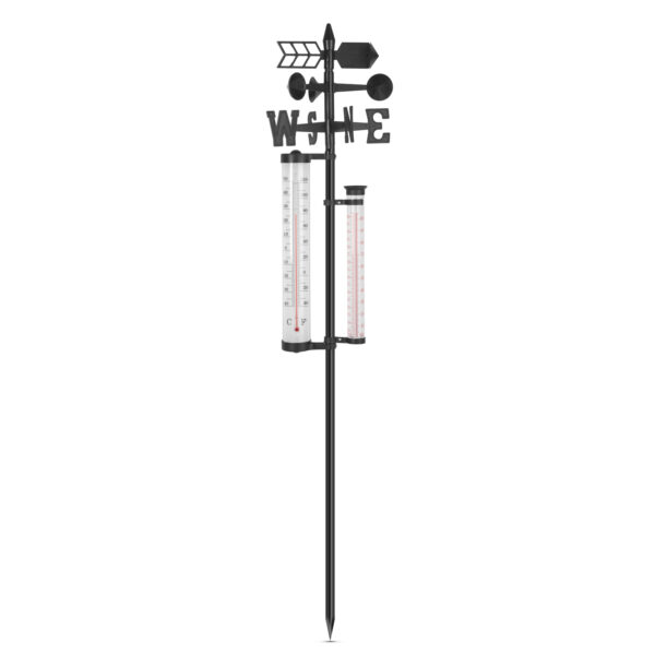 Kerti időjárás állomás – hőmérő, esőmérő, szélmérő – 145 cm  11278 Egyéb kert