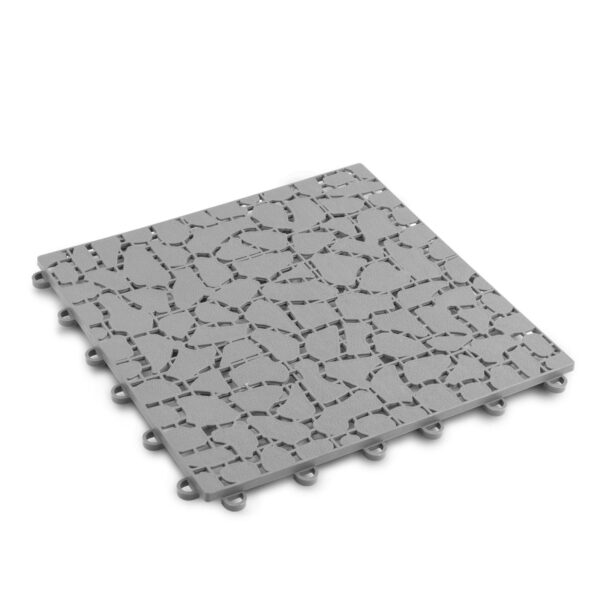 Kerti járólap – kőmintás – műanyag – 29 x 29 cm – szürke – 4 db / csomag  11533B Egyéb kert