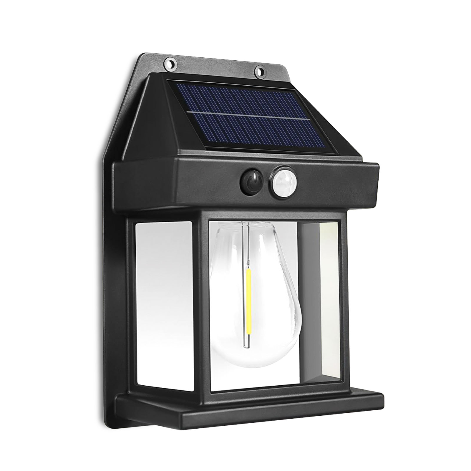 Szolár mozgásérzékelős fali lámpa – 1 filament LED – fekete – 12 x 6 x 17 cm 13007 Egyéb Szolár mozgásérzékelős fali lámpa – 1 filament LED – fekete – 12 x 6 x 17 cm 13007 Egyéb