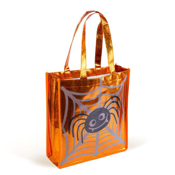 Halloween-i ajándéktáska – kastély – 30 x 33 cm – lila  56590B Egyéb